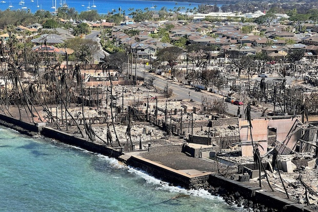 Aftermath of Maui fire