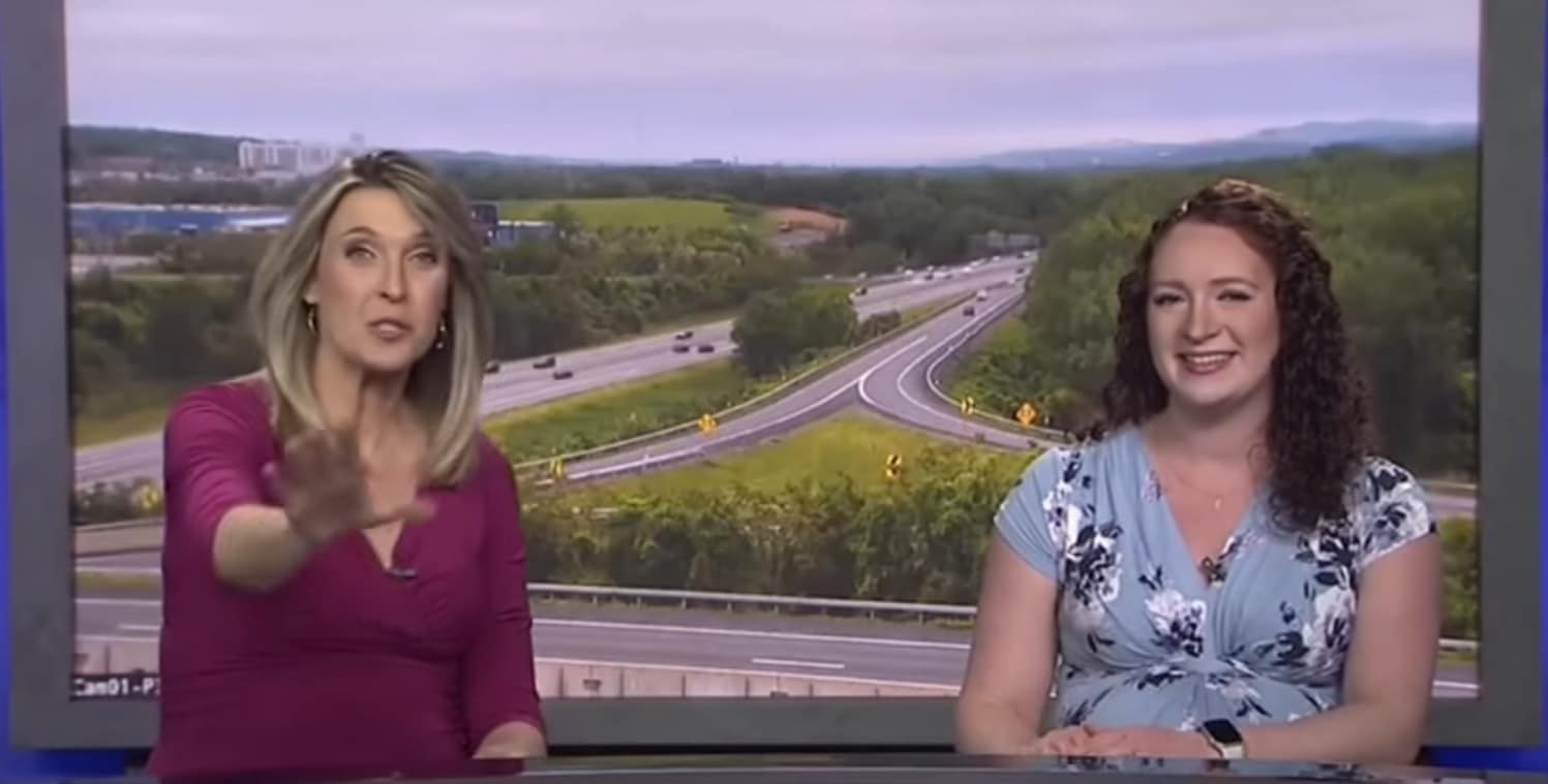 ‘Breaking news!’ TV anchor goes into labor while on air